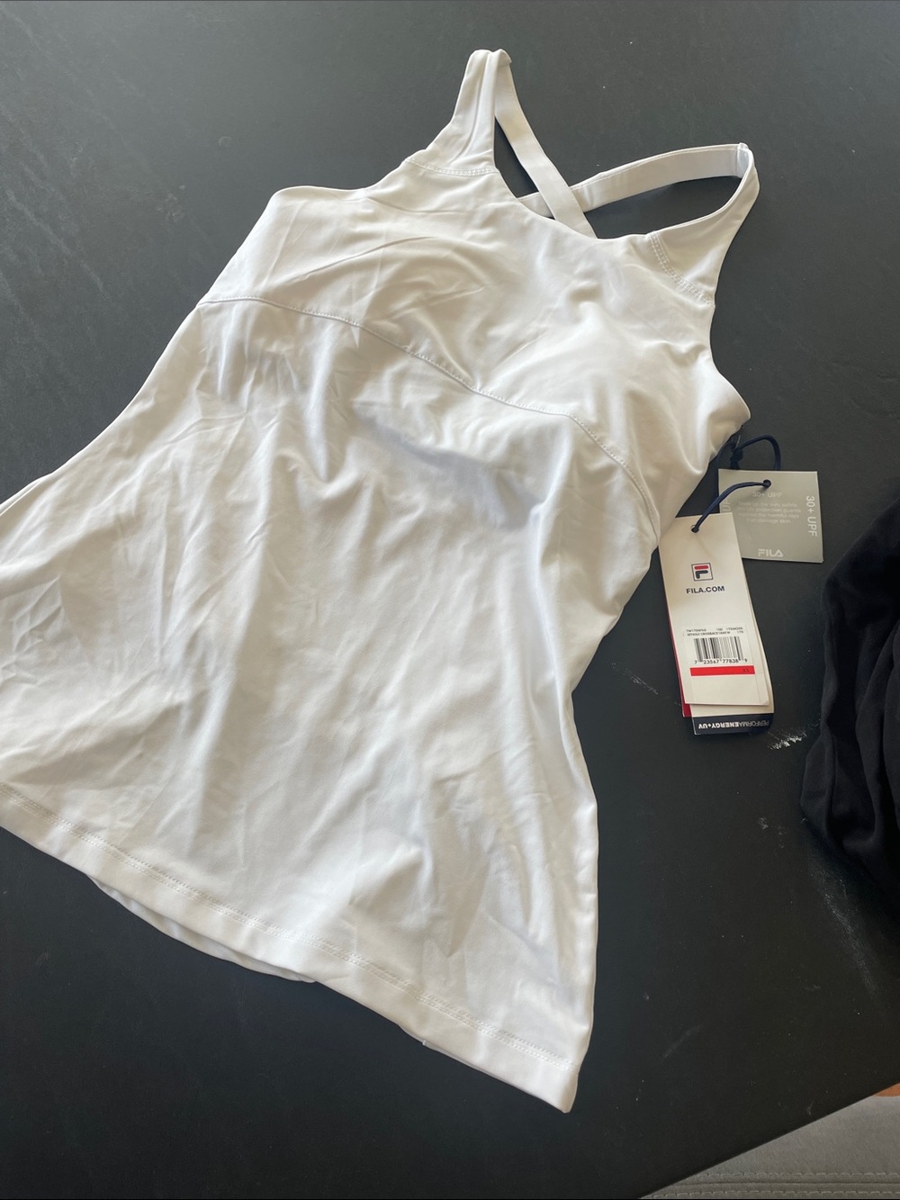 Fila White Strappy Athletic Tank Top